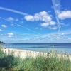 Bild av @bikewatch2000 - Sky trails everywhere #hörvik #horizon #ig_scandinavia #igscandinavia #IG_Exquisite #ic_landscape #visitblekinge #blekinge #nature #natur #skyline #skyporn #seascape #strand #beach #baltic #östersjön #blueskies #ig_europe #ig_swed