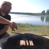 Bild från Idbybadet av @salmobo - Njuter vid badet #hav #grillat #badstrand