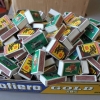 Tändsticksaskar med olika bilmodeller. Allt 150 kr
