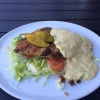 Vår schnitzel smakar utmärkt 