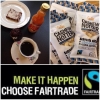 Ditt val gör skillnad!
Idag har vi ett gott erbjudande på vårt café.

Kaffe/the med Fairtrade muffins 30 kr.
Saltå kvarn juice med Raw food brownie. 40 kr.

Håll utkik efter vår Fairtrade banan som går runt på stan i Falun. Välkommen på årets största fika