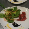 Sista pusselbiten i årets julmeny (fast egentligen den första). Chili och saffransgravad struts med dadelsallad...:-)