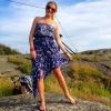 Bild från Killingsholmen av @citycatwalk - Looking at the sunset over the ocean wearing beach dess from River Island! 
