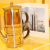Traditionell neapoletansk/neapolitansk kaffebryggare i rostfritt stål.
Caffettiera tradizionale napoletana.