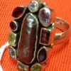 Silver-ring från Indien med stenar 350kr