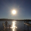 Bild av @monicablomdin - Härligt med bad i sjön #Kleven vid foten av #Aboda fjället ;)