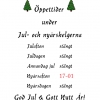 Öppettiderna under jul- och nyårshelgerna! God Jul & Gott Nytt År önskar personalen på Tuna Krogen!