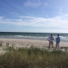 Bild från Kämpingestranden av @helpkarlsson - A beer on the beach even in extreme wind is never wrong