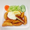 Schnitzel med gurkmajonäs