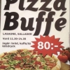 På måndag har vi premiär på vår lunch-buffé där du kan äta hur mycket pizza du vill! Ni är varmt välkomna :-)