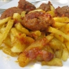 Imorgons Grekiska rätt: Hemgjorda köttbullar i tomatsås och hemgjord pommes