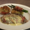 Scaloppina speck och gorgonzola