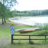 Stranden med brygga