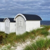 Bild från Ljunghusen Beach av @swedish_eliza - Classical, characteristic white beach huts in Ljunghusen, south west tip of Sweden. 