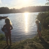 Bild av @fotografmarianeldeborn - Tuffa badbrudar! #sommar2015 #badisjön
