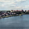 Ett sånt här vykort från norra Långö kunde man skicka till vänner och bekanta i övriga världen 1963.