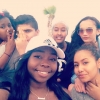 Bild från Lögastrand av @ericaduong - On the beach with the squad 