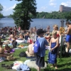Bilder från Strandbadet på Långholmen