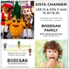 Sista chansen att träffa våra Sommarmaskotar Pinja, Taco och Rhum-Rhum. Lördag och Söndag på Bodegan Family