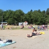 bild tagen från strand, kiosk o nånsorts klubb barack
