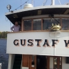 Gustaf Wasa är ute på en kort kryssning med styrelserna för Siljans Båttrafik och Stiftelsen Gustaf Wasa