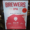 Brewers IPA från All in Brewing i Göteborg. En singel humlad ipa med Nelson Sauvin, som är fruktig & en arom som påminer lite om vin. Det är också därifrån namnet Nelson Sauvin kommer, från druvan Sauvignon Blanc.