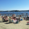 Bild från Solviksbadet av @niccro16 - Härligt på badstranden med goa vänner