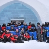 Snowmobile ice hotel tour at Campalta