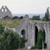 Sankt Nicolai kyrkoruin, juli 1985. Foto: Åke Johansson.