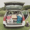 Bild från Rörviks Camping Onsala av @sarakmp - Tetris. Fempersoners familj på campingliv i en vecka. ink. ett blöjbarn. Maten framför #tootsghp säte. 
