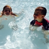 Bild av @gt.hoff - En härlig dag vid utomhusbadet i Hallstavik för Linnea o Oliver