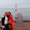 Bild från badbryggan av @kutasomfan - Före kvällsbadet. @annikasteinmann @jessicageijer #badbryggan #Råå #vindstilla