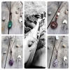 Bild från www.etsy.com/shop/ThingsByKajsa av @kajsa_redrosetattoo - New Necklaces. #Malachite#malakit #Carnelian #karneol#Amethyst#ametist#Rosequartz#rosenkvarts#handgjordasmycken #handmade#makrame#beachwear#boho#bohemian#hippie#hippiespirit#spiritual#han