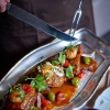 Here you go! Serve a piece of the Miss Clara food concept at home:                                                                                            

Navarin Gotland lamb with spring vegetables (serves 6)

1,2kg lamb shoulder
1 Bouquet garni
1 l