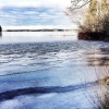 Bild från Helgö  av @catridy - Fruset vågskvalp. #helgasjön #badplats #kallt #vinter #annandag #småland