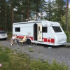 Bild av @landforsleif - Första stoppet på hemresan blev Norrmjöle camping söder om Umeå 