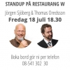 Imorgon fredagen den 18 juli kör vi standup på Grynnan. Vi får besök av inga mindre än Jörgen Sjöberg & Thomas Oredsson med start 18.30. Varmt välkomna!