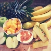 Idag har vi en härligt somrig smoothie med:
Ananas
Mango
Äpple
Kanel
Banan
Yoghurt

Välkomna in!