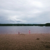 Bild från Nya Malmsjöbadet av @pappaledigajocke - Då det var bra väder idag drog vi till stranden. #ironi #föräldraledig #sandstrand #hinkåspade #verkarinteblinånbrasommariår
