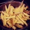 Pommes skurna till kvällens casual wednesday. Hamburgarna är strax på g att vägas upp...öppet i kväll 17.30-20.30 restaurang LiND torget Kivik. Ölkylen påfylld med gott, både starkt o lätt. Välkomna