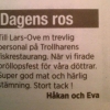 Vi Tackar för Dagens Ros