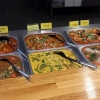 Dagens lunch meny
Kyckling achar ghost
Fisk med kryddig tomat sås
Köttfärs med lök och koriander 
Kadi (friterad grönsaker med yoghurt sås)
Grönsaker med sweet och chilli sås
Linser gryta
Potatis med blomkål 
Basmatiris 

Inkl Dricka,Sallad,Naanbröd,Kaffe