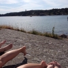 Bild av @linda_hedman - Här har vi det gött!! #solbränna #förstadoppet #havet