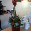 Hej måste bara få visa vilken fin uppskattning jag fick av mina underbara kunder.                     (killarna från frukosten) både blomma och slant. Ni är så snälla. ♥                 Tusen tack.