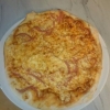Praktikanten Malin gjort sin första pizza :-D   klart godkänd