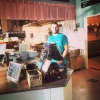 Här står David o inväntar beställningar under den här soliga eftermiddagen:) #därmedpasta #darmedpasta #pasta #norrköping #mirum #mirumgalleria