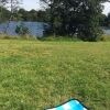 Bild från Pudesjö av @petraand78 - Ett välförtjänt dopp i Pudesjön ☀️Efter en nära döden upplevelse på milen i bokskogen. Ska det verkligen vara så jobbigt att ta sig runt... 