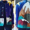Mocca jacka från 80-tal med coola dekorationer 
M/L 160:- 
#mockajacka #mocka #jacka  
#cerinassecondhand