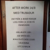 Fredag 14/8
After Work med trubadur