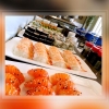 Idag serverar vi lunch buffé:

Kyckling schnitzel m, rödvinsås 
Fiskgryta m, selleri, fånkål, tomat
Stekt falukorv m, stuvad vitkål 
10 sorter asiatisk maträtter
Stor sushi buffé 
Allt ingår i lunch buffé för endast 89:-